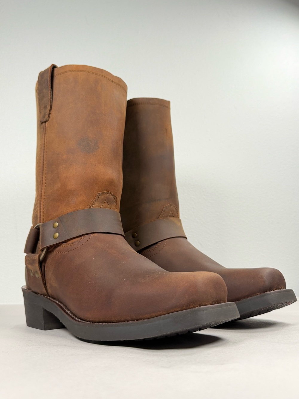 Dingo DI19074 Men's Leather Harness Boots Size 9 D Gaucho Western Riding Boots